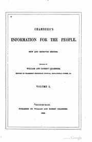 Tapa de Chambers's information for the people