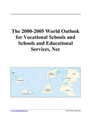 Tapa de The 2000-2005 world outlook for vocational schools and schools and educational services, nec