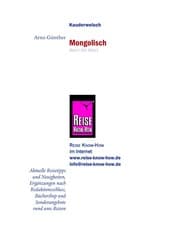 Tapa de Mongolisch - Wort fu r Wort