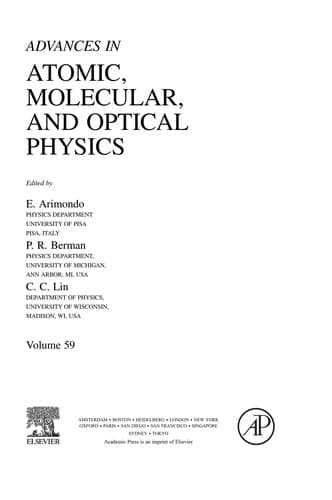 Tapa de Advances in atomic, molecular, and optical physics
