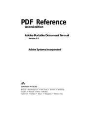 Tapa de PDF reference : Adobe portable document format, version 1.3