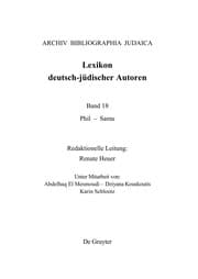 Tapa de Lexikon deutsch-ju discher Autoren