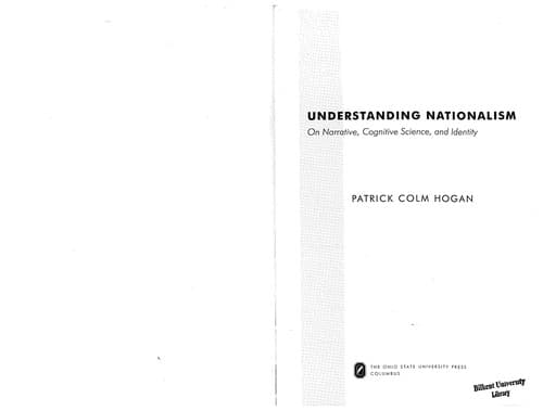 Tapa de Understanding nationalism