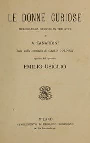 Tapa de Le donne curiose