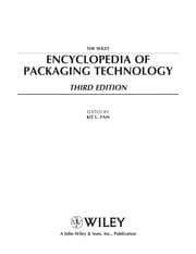 Tapa de The Wiley encyclopedia of packaging technology