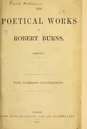 Tapa de The poetical works of Robert Burns