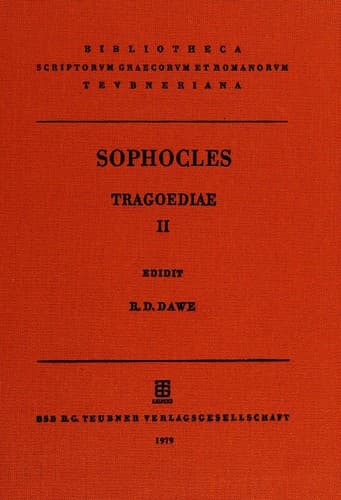 Tapa de Sophoclis tragoediae