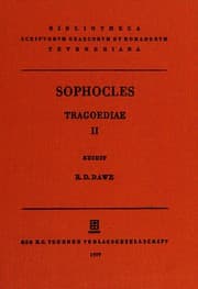 Tapa de Sophoclis tragoediae