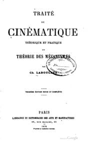 Tapa de Traité de cinématique théorique et pratique