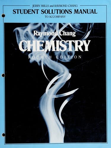 Tapa de Chemistry, Student Manual