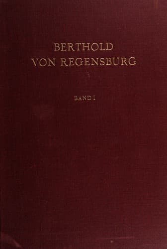Tapa de Berthold von Regensburg