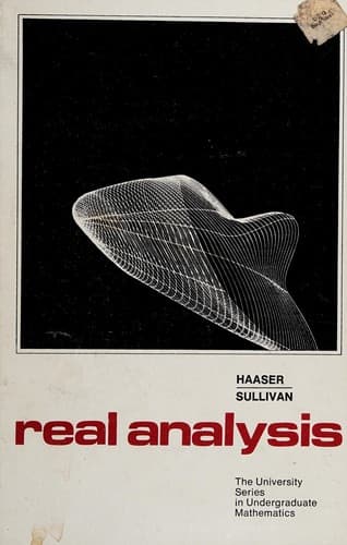 Tapa de Real analysis