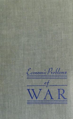 Tapa de Economic problems of war
