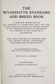 Tapa de The Wyandotte standard and breed book