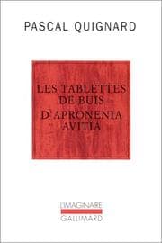 Tapa de Les\Tablettes de Buis d'Apronenia Avtia