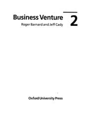 Tapa de Business venture