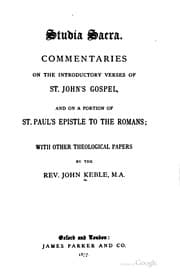 Tapa de Studia Sacra: Commentaries on the Introductory Verses of St. John's Gospel ..