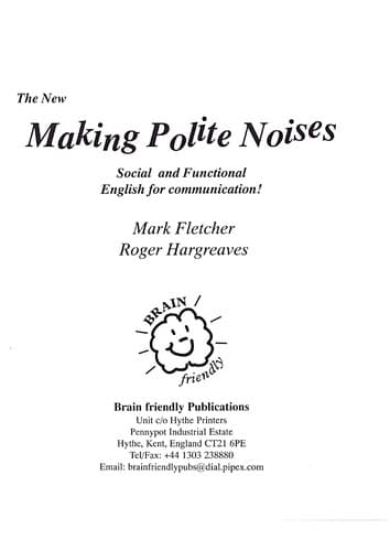 Tapa de Making polite noises