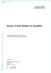 Tapa de Design of steel bridges for durability