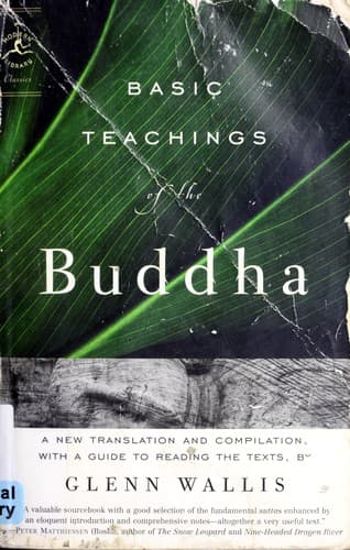 Tapa de Basic teachings of the Buddha