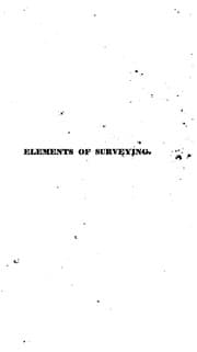 Tapa de Elements of Surveying: With the Necessary Tables
