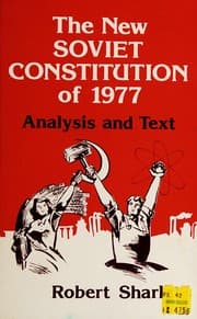 Tapa de The new Soviet constitution of 1977