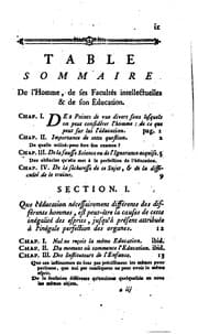 Tapa de De l'homme, de ses facultés intellectuelles & de son éducation