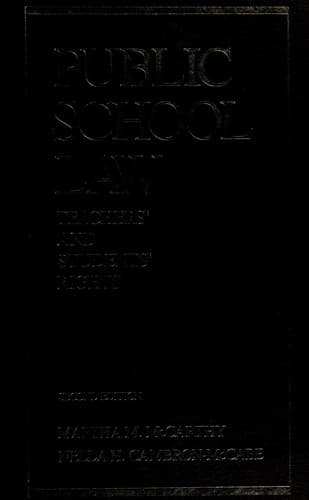Tapa de Public school law