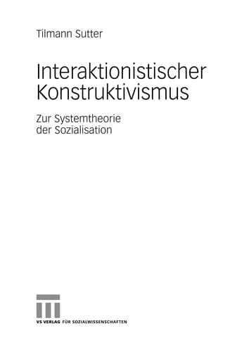 Tapa de Interaktionistischer Konstruktivismus
