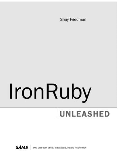 Tapa de IronRuby unleashed