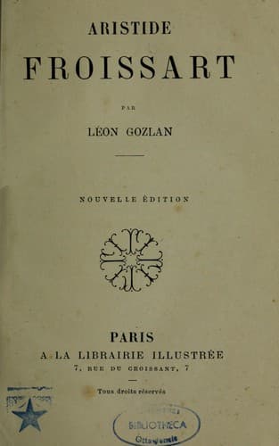 Tapa de Aristide Froissart