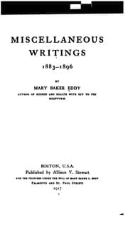 Tapa de Miscellaneous Writings. 1883-1896