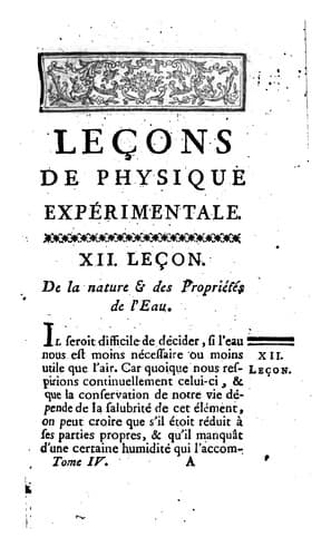 Tapa de Leçons de physique expérimentale