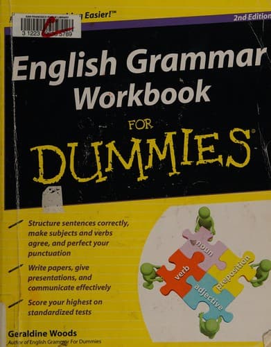 Tapa de English grammar workbook for dummies