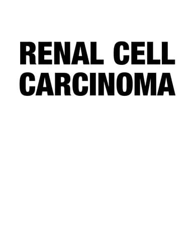 Tapa de Renal cell carcinoma