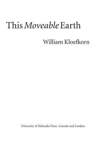 Tapa de At home on this moveable earth