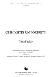 Tapa de Geshikhṭes un porṭreṭn