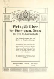 Tapa de Kriegsbilder der österr. -ungar