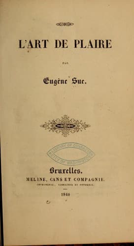 Tapa de L'art de plaire