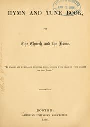 Tapa de Hymn and tune book, for the church and the home