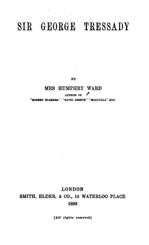 Tapa de Sir George Tressady