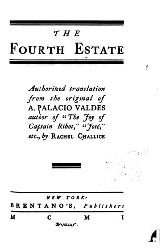 Tapa de The fourth estate