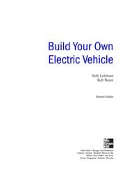 Tapa de Build your own electric vehicle