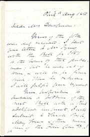 Tapa de [Letter to] Dear Mrs. Chapman