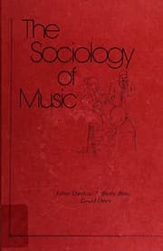 Tapa de The sociology of music