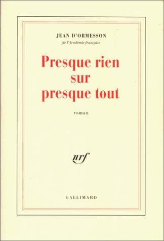 Tapa de Presque rien sur presque tout