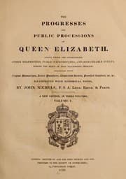 Tapa de The progresses and public processions of Queen Elizabeth