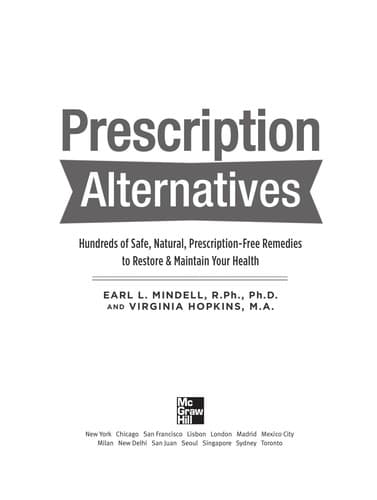 Tapa de Prescription alternatives