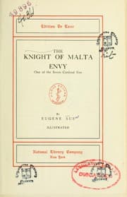 Tapa de The knight of Malta, Envy, one of the seven cardinal sins