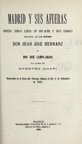 Tapa de Madrid y sus afueras